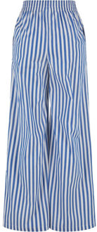 urban classics Dames gestreepte losvallende broek - maat M Wit