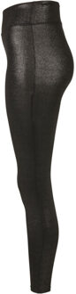 urban classics Dames glamour legging met hoge taille Zwart - XXXL