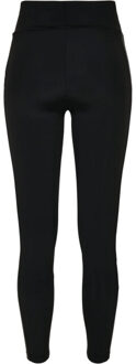 urban classics Dames glimmende streep legging hoge taille - maat L Zwart