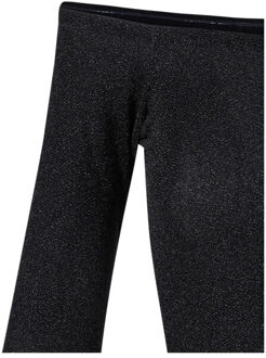 urban classics Dames glitter off shoulder top met lange mouwen - maat XXL Zwart