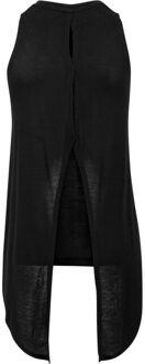 urban classics Dames hilo viscose top - maat XS Zwart