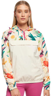 urban classics Dames jas met gemengde print Beige