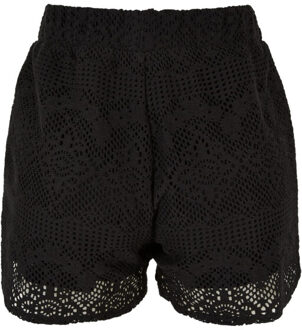 urban classics Dames kanten gehaakt resort korte broek - maat XS Zwart