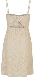 urban classics Dames kanten jurk Beige - 4XL