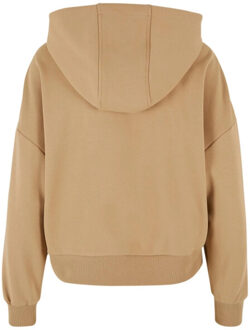 urban classics Dames knusse oversized hoodie Beige - L