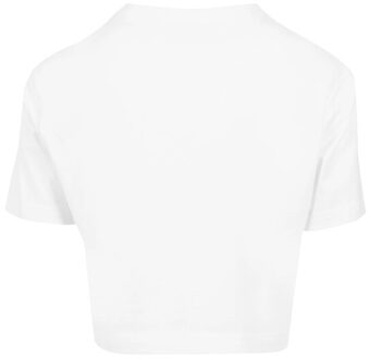 urban classics Dames kort oversized gewaad t-shirt Wit - XL