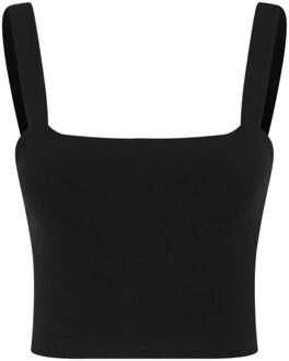 urban classics Dames kort topje (set van 2) - maat L Zwart