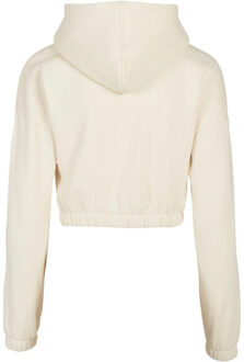 urban classics Dames korte oversized hoodie Beige - L