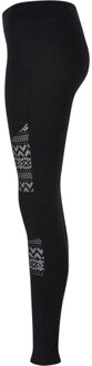urban classics Dames legging met gehaakte kanten inslag Zwart - XXXL