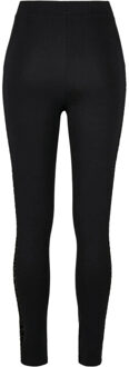 urban classics Dames legging met kanten vlokjesprint Zwart - S