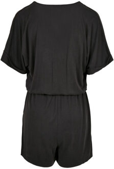 urban classics Dames modal korte jumpsuit - maat 4XL Zwart
