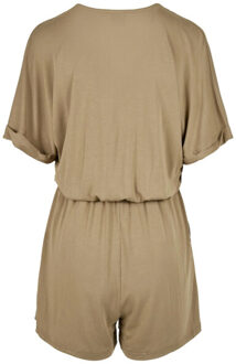 urban classics Dames modal korte jumpsuit - maat XXXL Beige