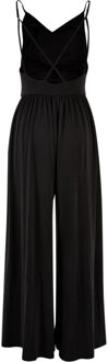 urban classics Dames modal spaghettiband jumpsuit - maat XXL Zwart