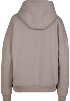 urban classics Dames organic oversized hoodie - maat XL Taupe