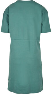 urban classics Dames organic oversized t-shirt met zijsplitten - maat XL Blauw