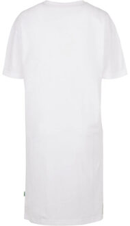 urban classics Dames organic oversized t-shirt met zijsplitten Wit - S