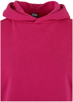 urban classics Dames oversized crop hoodie Roze - XL