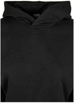 urban classics Dames oversized crop hoodie Zwart - XXL