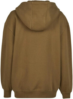 urban classics Dames oversized full zip hoodie - maat L Groen