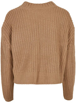 urban classics Dames oversized sweatshirt met brede mouwen Beige - 4XL