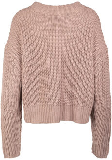 urban classics Dames oversized sweatshirt met brede mouwen Taupe