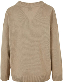 urban classics Dames oversized vest - maat S Beige