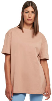 urban classics Dames oversized vriend t-shirt Beige - S