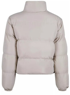urban classics Dames peached kort pufferjack - maat L Beige