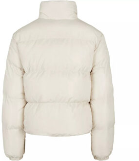 urban classics Dames peached kort pufferjack - maat XXXL Beige