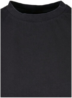 urban classics Dames pigment geverfd kort omgeslagen t-shirt - maat XXXL Zwart