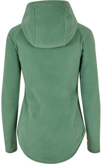 urban classics Dames polar fleece full zip hoodie Groen - S