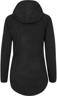 urban classics Dames polar fleece full zip hoodie - maat XS Zwart