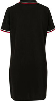 urban classics Dames poloshirt jurk Zwart - XS