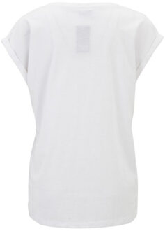 urban classics Dames pre-pack verlengd schouder t-shirt (set van 2) Wit - XXL