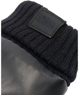 urban classics Dames pufferhandschoenen van imitatieleer Zwart - S / M