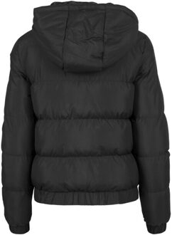 urban classics Dames pufferjas met capuchon Zwart - L