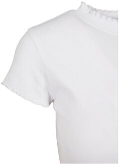 urban classics Dames ribbed crop t-shirt - maat XL Wit