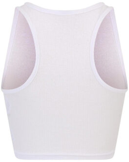 urban classics Dames ribbed crop top (set van 2) - maat 4XL Blauw