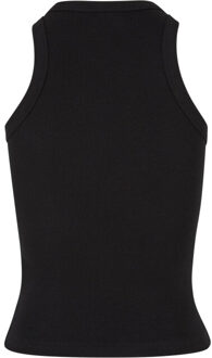 urban classics Dames ribbed racerback top (set van 2) Zwart - S