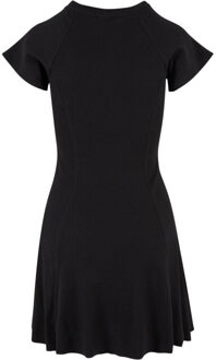 urban classics Dames ribbed skater dress - maat XXXL Zwart