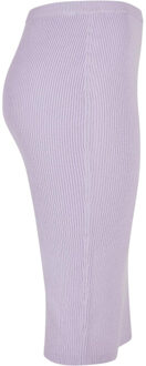 urban classics Dames ribgebreide midi rok Paars - XXL