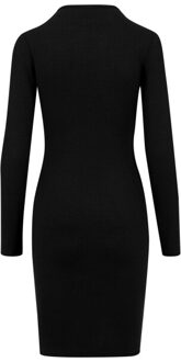 urban classics Dames ribjurk - maat M Zwart