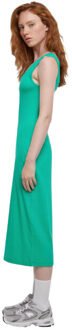 urban classics Dames ribjurk - maat S Groen