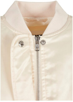 urban classics Dames satijnen oversized bomberjack Beige - XXL