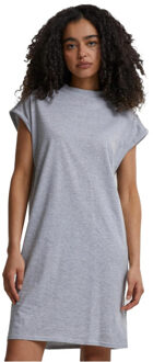 urban classics Dames schildpad jurk met verlengde schouder Grijs - XS