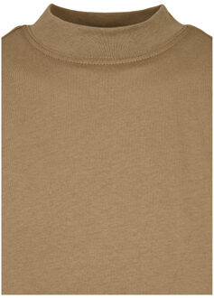 Urban Classics Dames schildpad jurk met verlengde schouder - maat S Groen