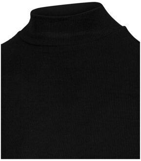 urban classics Dames schildpadhals top met lange mouwen Zwart - XL