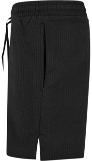 urban classics Dames seersucker korte broek - maat L Zwart