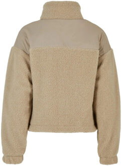 urban classics Dames sherpa fleece jas - maat 4XL Beige