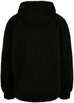 urban classics Dames sherpa kort jasje Zwart - 4XL